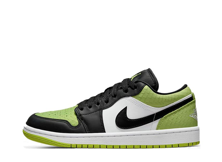 Nike WMNS Air Jordan 1 Low "Vivid Green Snakeskin"