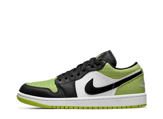 Nike WMNS Air Jordan 1 Low "Vivid Green Snakeskin"